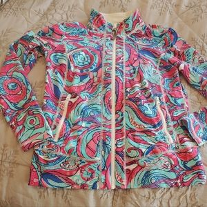 Talbots P multi color zip up